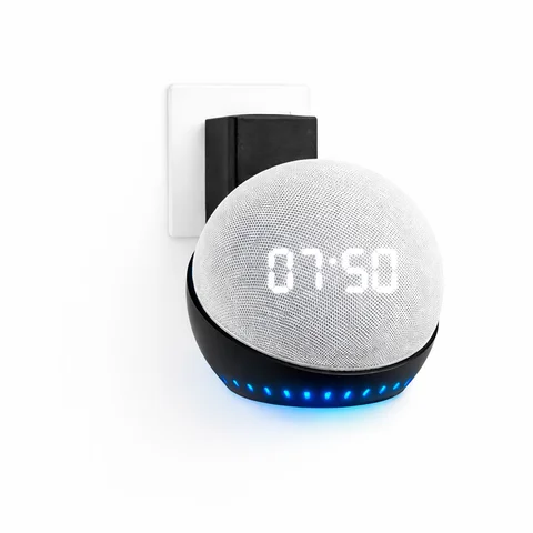 Suporte de Parede Tomada Alexa Echo Dot 4/5 Geração Echo Pop  Sem Furo Organizador Cabo na Shopee