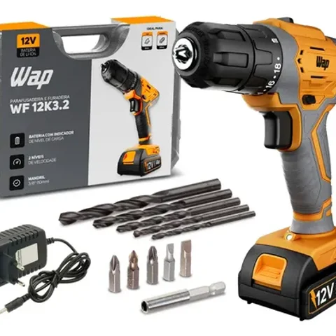 Parafusadeira e furadeira Wap 12V + Maleta com acessórios no Mercado Livre