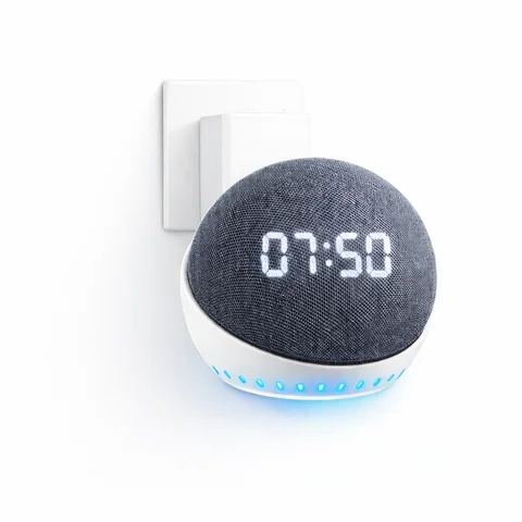 Suporte de Tomada Alexa Echo Dot 4/5 Geração Echo Pop Parede Sem Furo Organizador de Cabo na Shopee