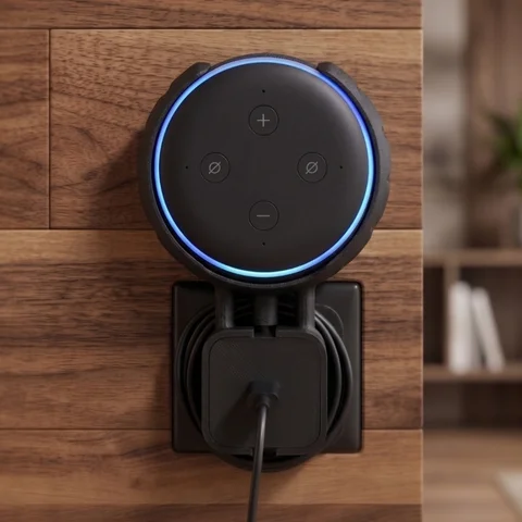 Suporte De Tomada Para Alexa Echo Dot 3 duas cores na Shopee
